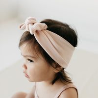 Organic Cotton Modal Headband - Ballet Pink Childrens Headband from Jamie Kay NZ