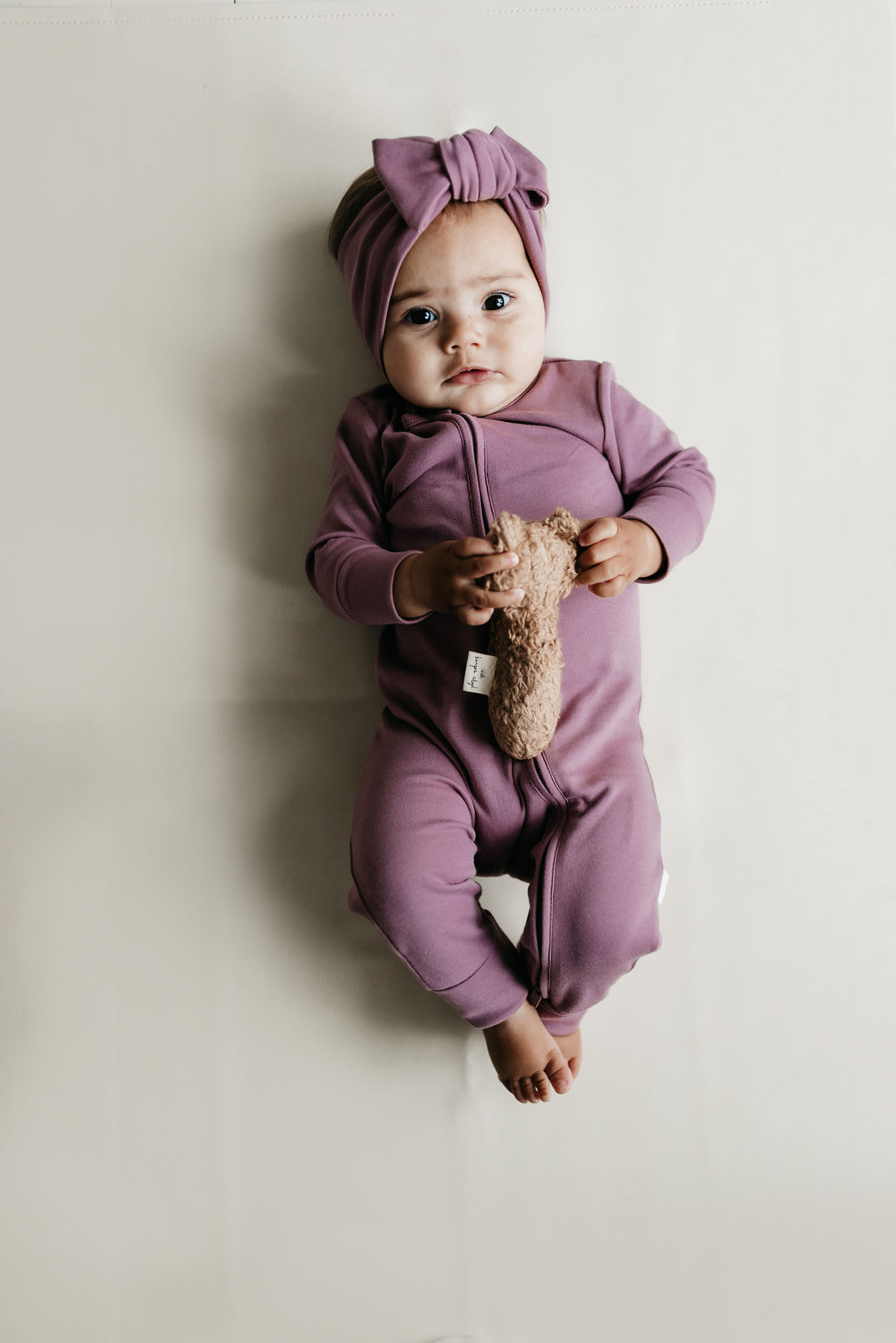 Pima Cotton Frankie Zip Onepiece - Lillium Childrens Onepiece from Jamie Kay NZ