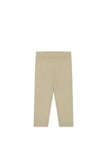 Frankie Knitted Legging - Vintage Taupe Childrens Legging from Jamie Kay NZ