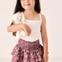 Organic Cotton Samantha Skirt - Garden Print Childrens Skirt from Jamie Kay NZ