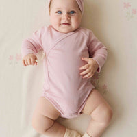 Organic Cotton Modal Marina Long Sleeve Bodysuit - Trinket Childrens Bodysuit from Jamie Kay NZ