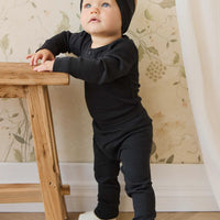 Organic Cotton Modal Everyday Legging - Ebony Childrens Legging from Jamie Kay NZ