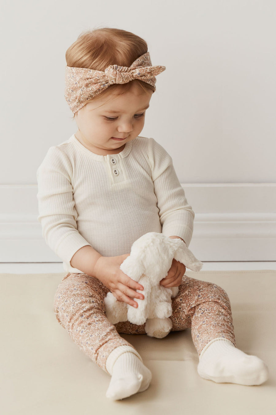 Organic Cotton Everyday Legging - Chloe Pink Tint Childrens Legging from Jamie Kay NZ
