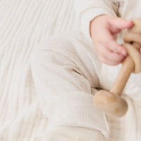 Organic Cotton Modal Frankie Onepiece - Oatmeal Marle Childrens Onepiece from Jamie Kay NZ