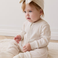 Organic Cotton Modal Lilian Headband - Oatmeal Marle Childrens Headband from Jamie Kay NZ