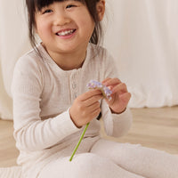 Organic Cotton Modal Everyday Legging - Oatmeal Marle Childrens Legging from Jamie Kay NZ