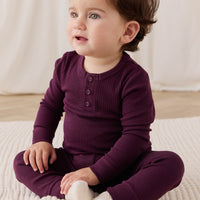 Organic Cotton Modal Everyday Legging - Fig Childrens Legging from Jamie Kay NZ