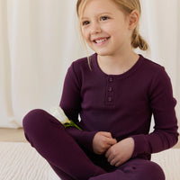 Organic Cotton Modal Everyday Legging - Fig Childrens Legging from Jamie Kay NZ