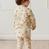 Organic Cotton Altas Pyjama Long Sleeve Set - Tommy Tigers Childrens Pyjama from Jamie Kay NZ