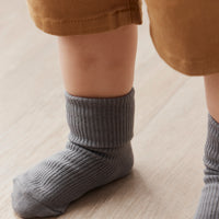 Classic Rib Sock - Dawn Childrens Sock from Jamie Kay NZ