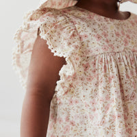 Organic Cotton Eleanor Top - Fifi Floral Childrens Top from Jamie Kay NZ