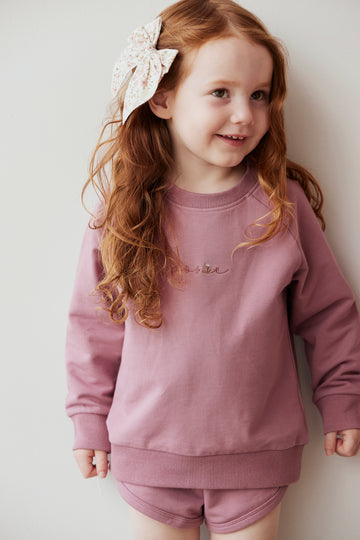 Organic Cotton Chloe Sweatshirt - Lillium Childrens Sweatshirting from Jamie Kay NZ