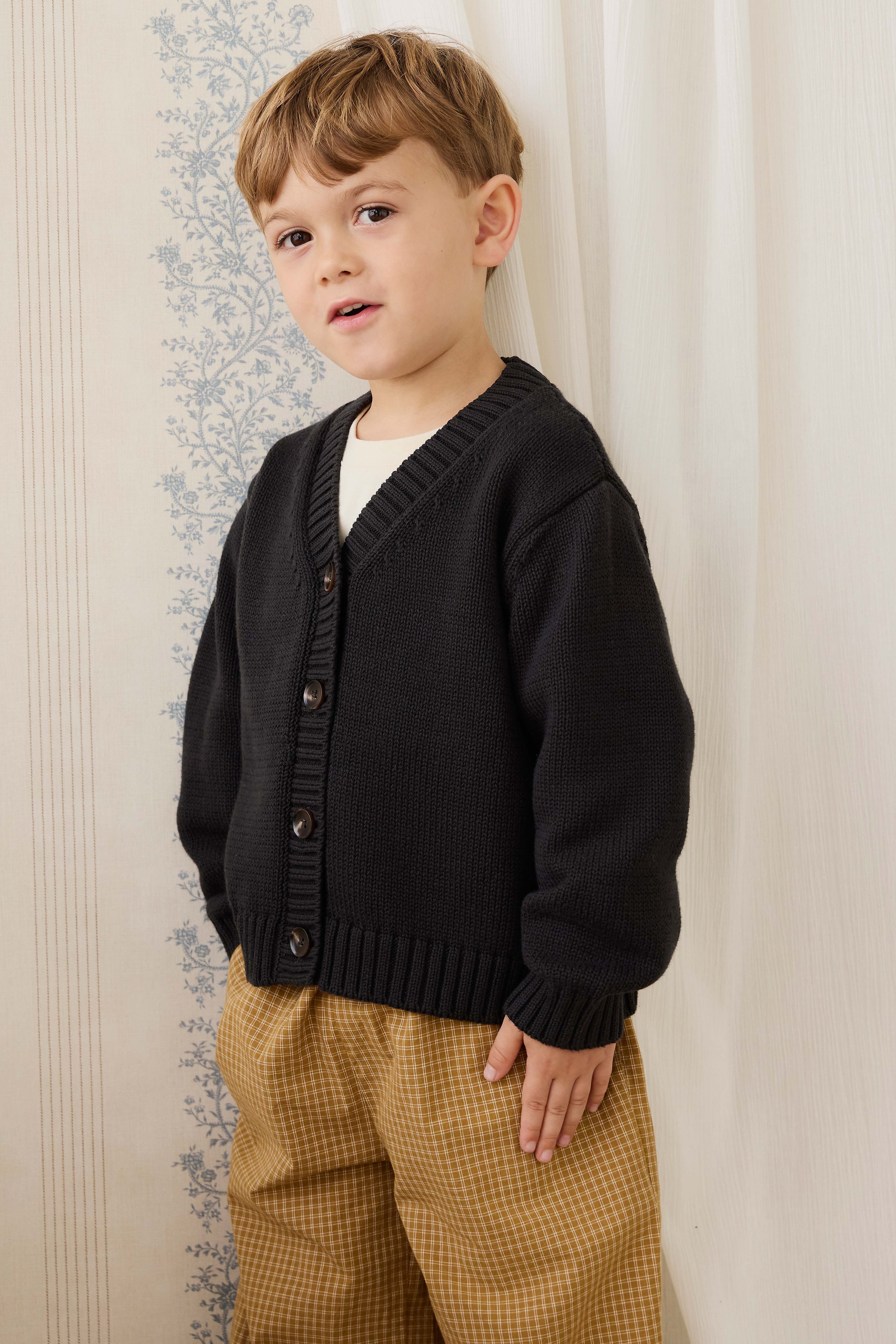 Soren Knit Cardigan - Moonless – Jamie Kay NZ