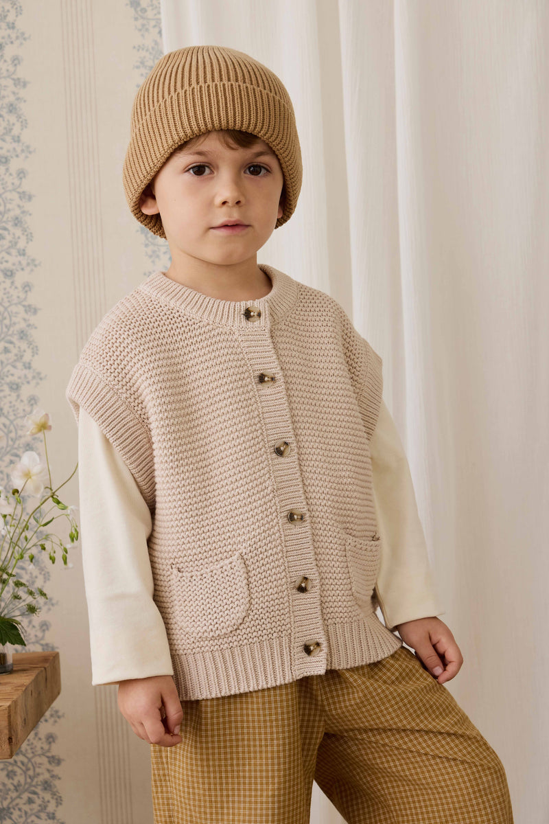 Rome Knit Vest - Oat Marle – Jamie Kay NZ