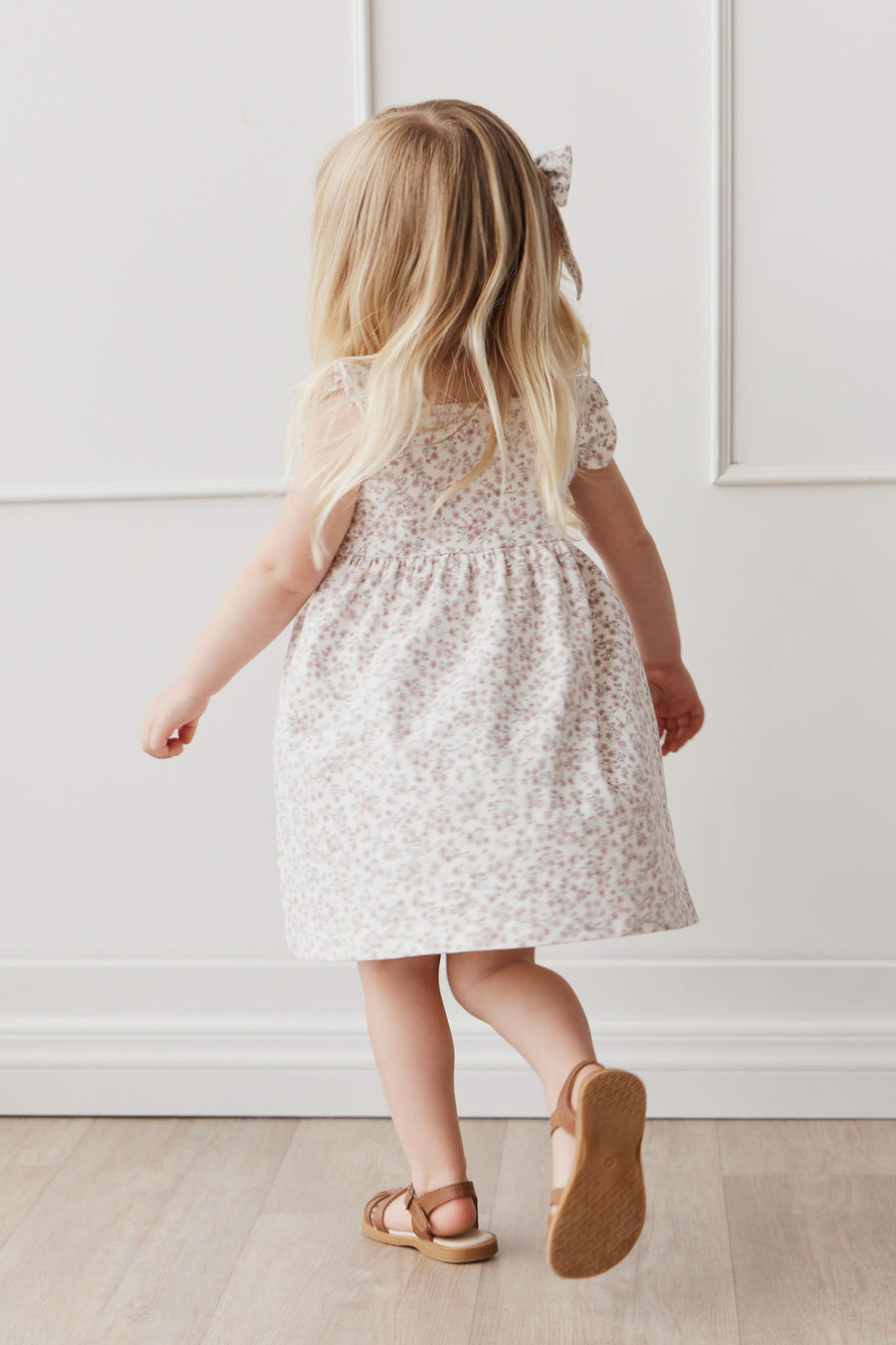 Organic Cotton Sienna Dress - Posy Floral Childrens Dress from Jamie Kay NZ