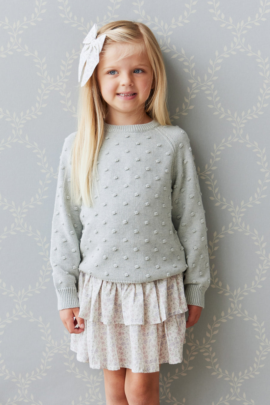Organic Cotton Samantha Skirt - Fifi Lilac Childrens Skirt from Jamie Kay NZ