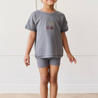 Organic Cotton Modal Elisa Bike Short - Lava Childrens Short from Jamie Kay NZ