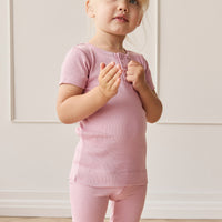 Organic Cotton Modal Everyday Legging - Dahlia Childrens Legging from Jamie Kay NZ