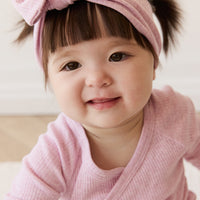 Organic Cotton Modal Lilian Headband - Orchid Marle Childrens Headband from Jamie Kay NZ