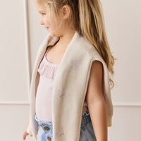 Organic Cotton Modal Vienna Singlet - Cassia Childrens Singlet from Jamie Kay NZ