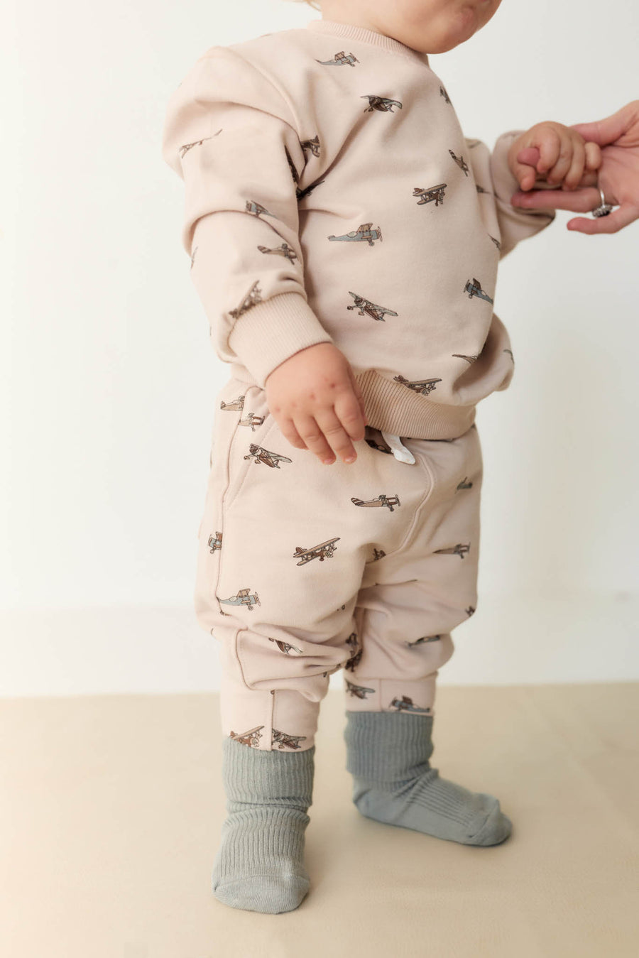 Organic Cotton Jalen Track Pant - Avion Large Shell Childrens Pant from Jamie Kay NZ