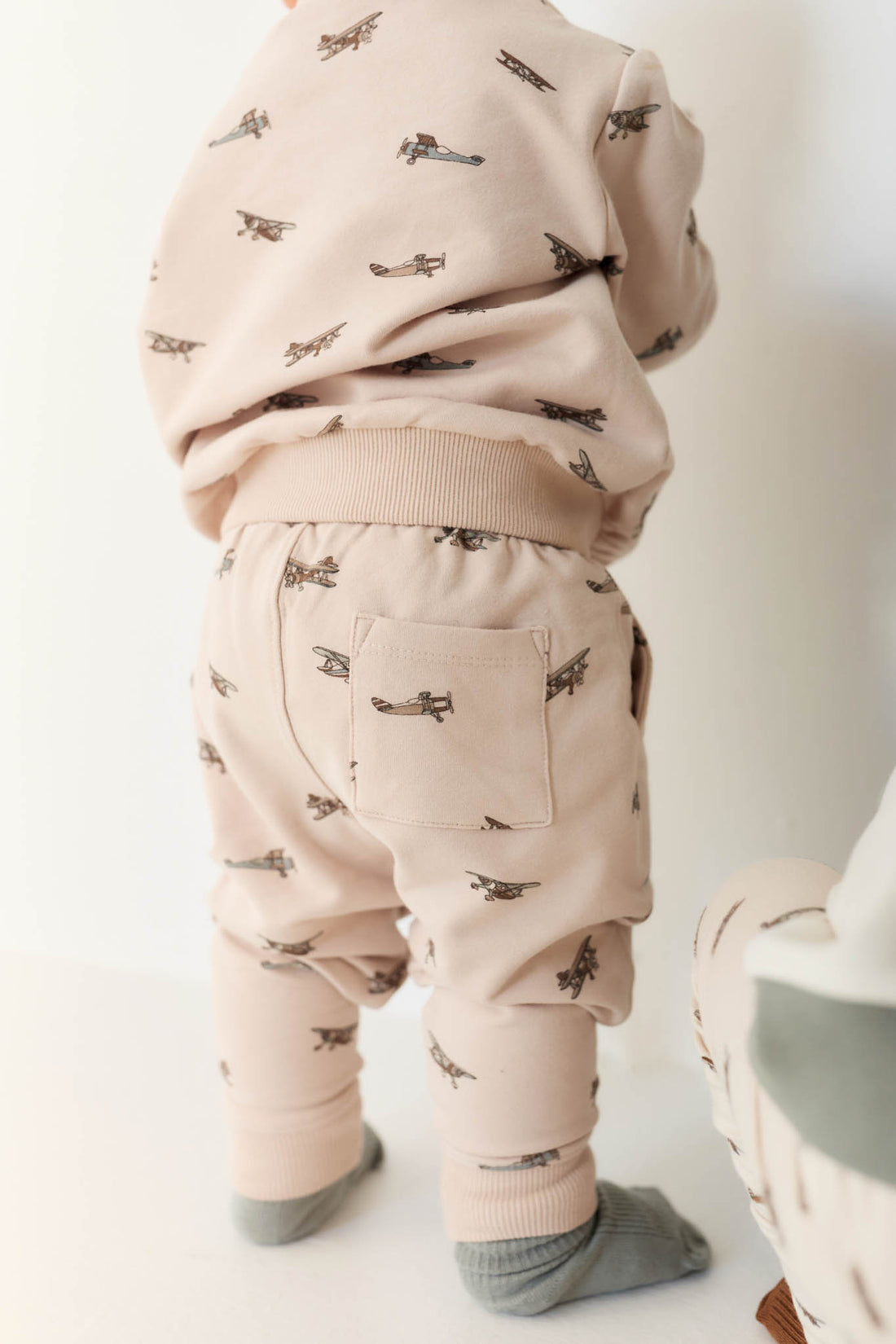 Organic Cotton Jalen Track Pant - Avion Large Shell Childrens Pant from Jamie Kay NZ
