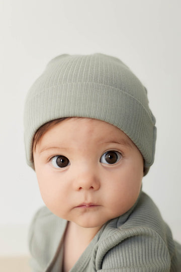 Organic Cotton Modal Knot Beanie - Milford Sound Childrens Hat from Jamie Kay NZ