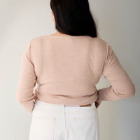 Organic Cotton Modal Womens Long Sleeve Top - Dusky Rose Marle Childrens Womens Top from Jamie Kay NZ