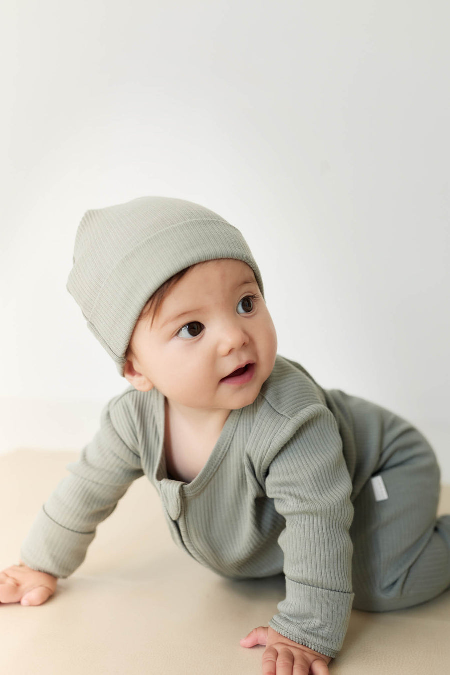 Organic Cotton Modal Knot Beanie - Milford Sound Childrens Hat from Jamie Kay NZ