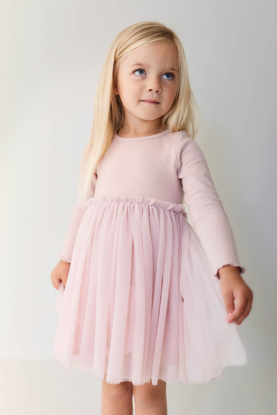 Anna Tulle Dress - Heather Haze Childrens Dress from Jamie Kay NZ