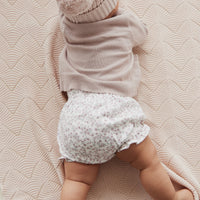Organic Cotton Frill Bloomer - Posy Floral Childrens Bloomer from Jamie Kay NZ