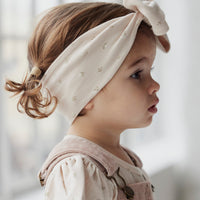 Organic Cotton Headband - Elenore Pink Tint Childrens Headband from Jamie Kay NZ