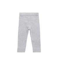 Organic Cotton Modal Everyday Legging - Light Grey Marle Childrens Legging from Jamie Kay NZ