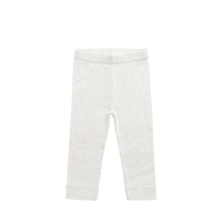 Organic Cotton Modal Everyday Legging - Oatmeal Marle Childrens Legging from Jamie Kay NZ