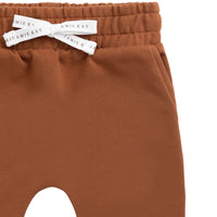 Organic Cotton Morgan Track Pant - Ginger Childrens Pant from Jamie Kay NZ