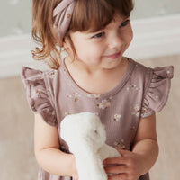 Organic Cotton Headband - Petite Fleur Antler Childrens Headband from Jamie Kay NZ