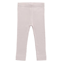 Organic Cotton Modal Everyday Legging - Violet Tint Childrens Legging from Jamie Kay NZ
