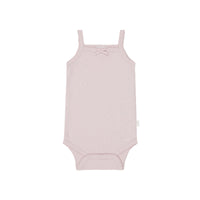 Organic Cotton Modal Singlet Bodysuit - Violet Tint Childrens Bodysuit from Jamie Kay NZ