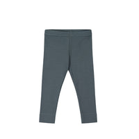 Organic Cotton Modal Everyday Legging - Smoke Childrens Legging from Jamie Kay NZ