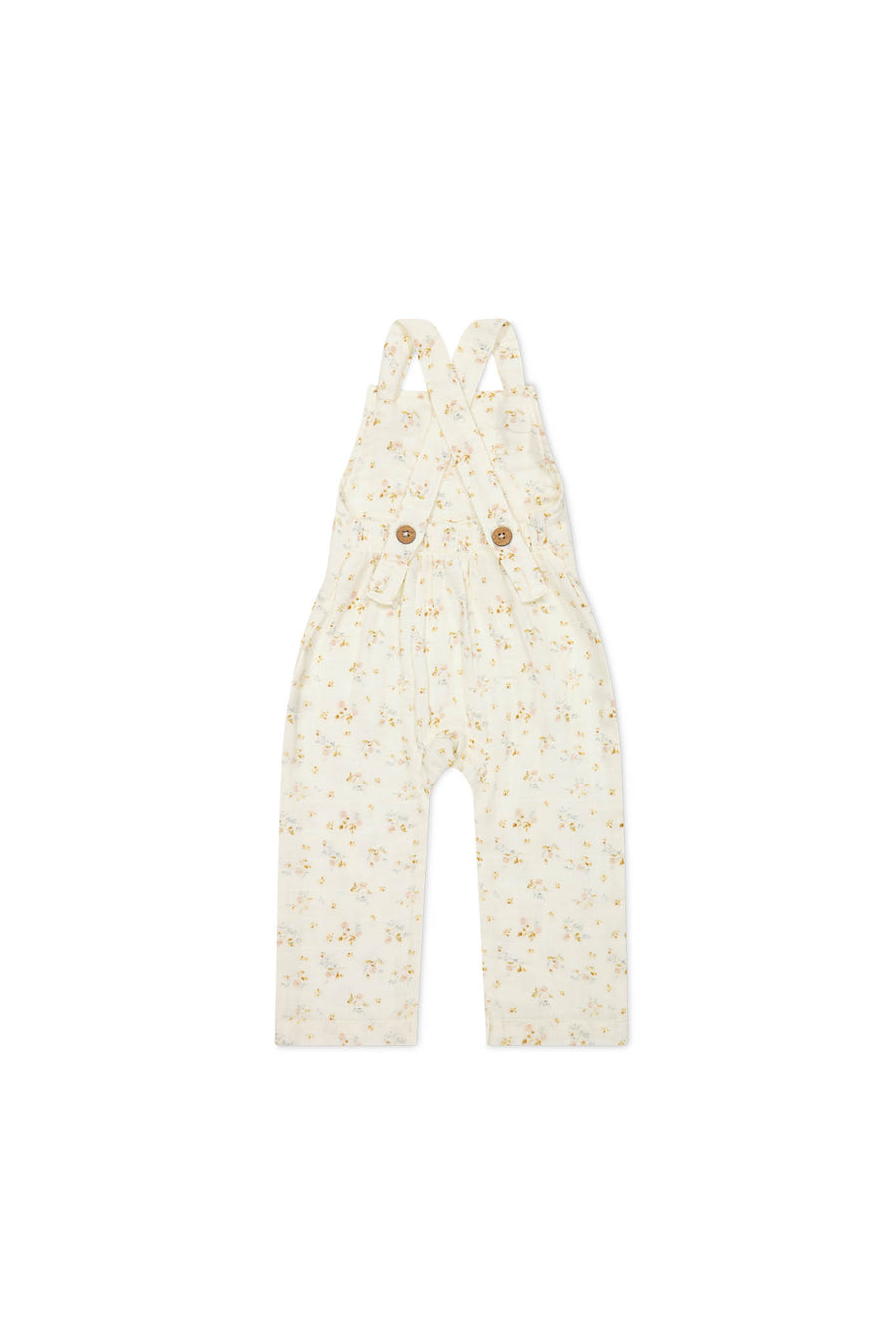 Organic Cotton Muslin River Onepiece - Nina Watercolour Floral Childrens Onepiece from Jamie Kay NZ