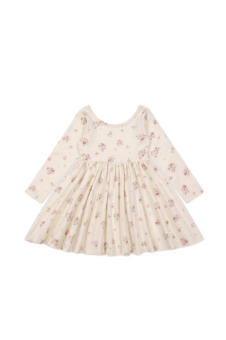 Organic Cotton Tallulah Dress - Lauren Floral Tofu Childrens Dress from Jamie Kay NZ