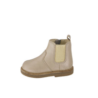 Leather Boot with Elastic Side - Matt Gold Childrens Footwear from Jamie Kay NZ