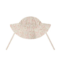 Organic Cotton Noelle Hat - Fifi Floral Childrens Hat from Jamie Kay NZ