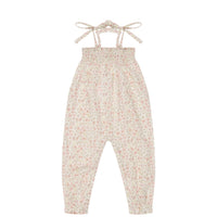 Organic Cotton Summer Playsuit - Fifi Floral Childrens Playsuit from Jamie Kay NZ