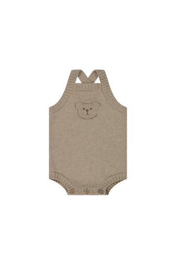 Ethan Playsuit - Cashew Marle Childrens Playsuit from Jamie Kay NZ