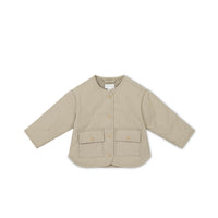 Arie Puffer Jacket - Vintage Taupe Childrens Vest from Jamie Kay NZ