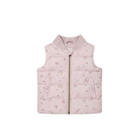Taylor Vest - Petite Fleur Violet Childrens Vest from Jamie Kay NZ