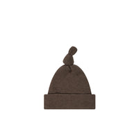 Organic Cotton Modal Marley Beanie - Cocoa Marle Childrens Hat from Jamie Kay NZ
