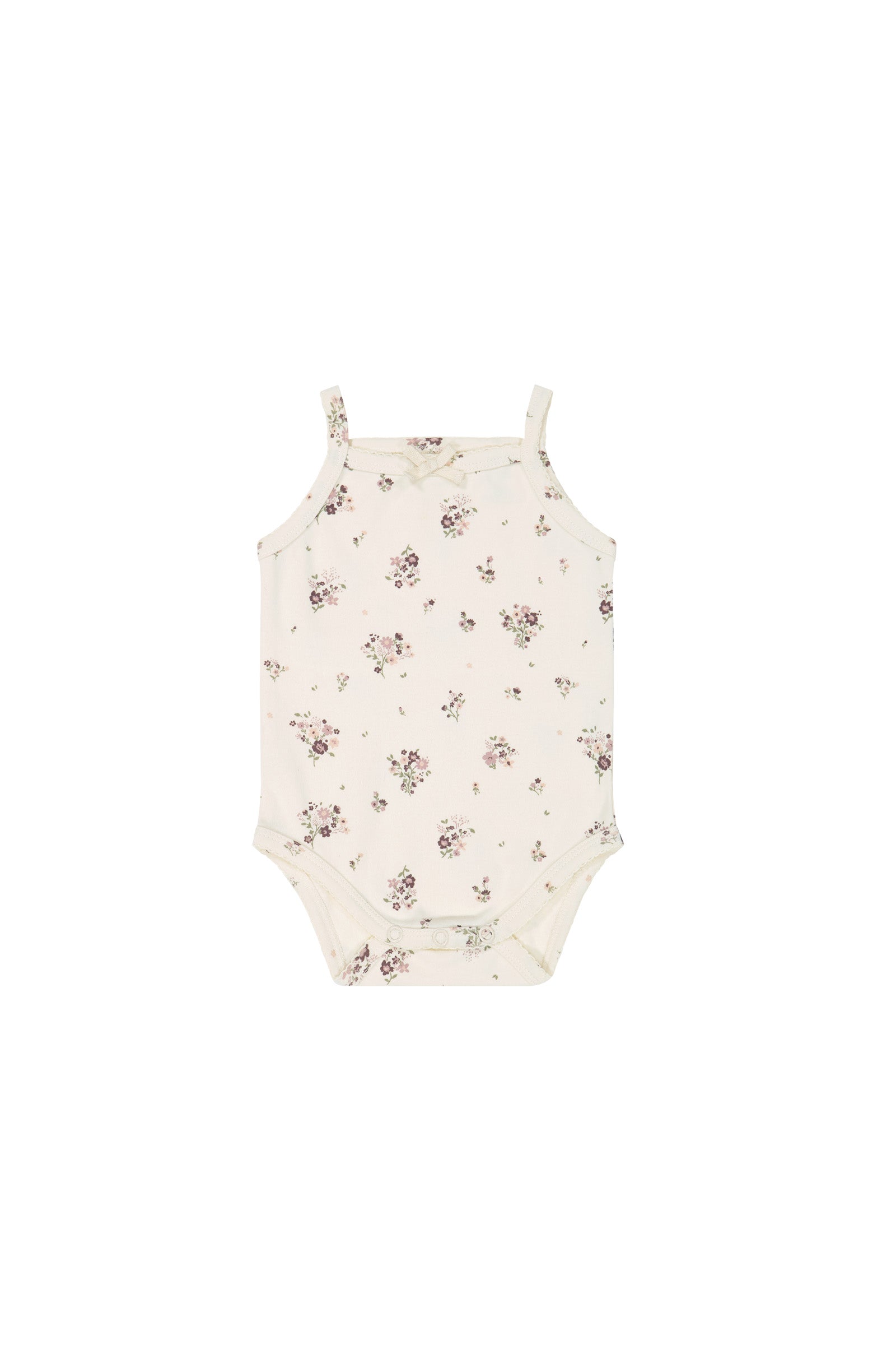 Organic Cotton Bridget Singlet Bodysuit - Lauren Floral – Jamie Kay NZ