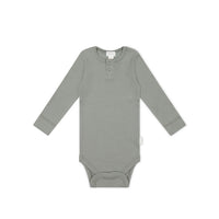 Organic Cotton Modal Long Sleeve Bodysuit - Milford Sound Childrens Bodysuit from Jamie Kay NZ